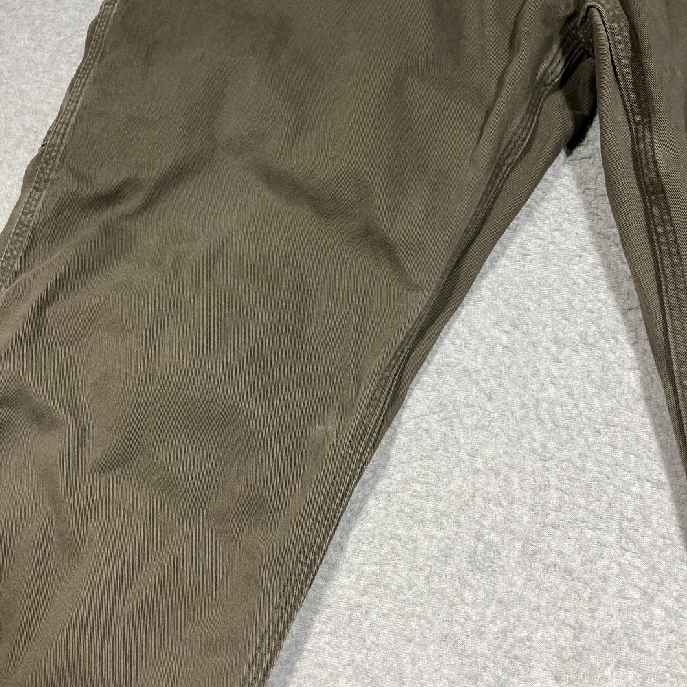 Carhartt Pants Mens 36x32 (Tag 38x32) Brown Carpenter Canvas Workwear Relaxed - Picture 2 of 12